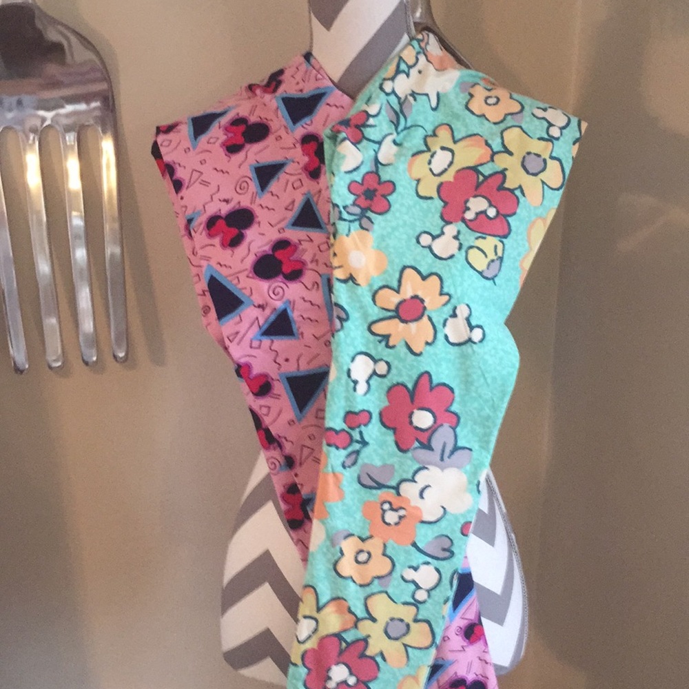 LulaRoe OS Disney leggings lot of 2!